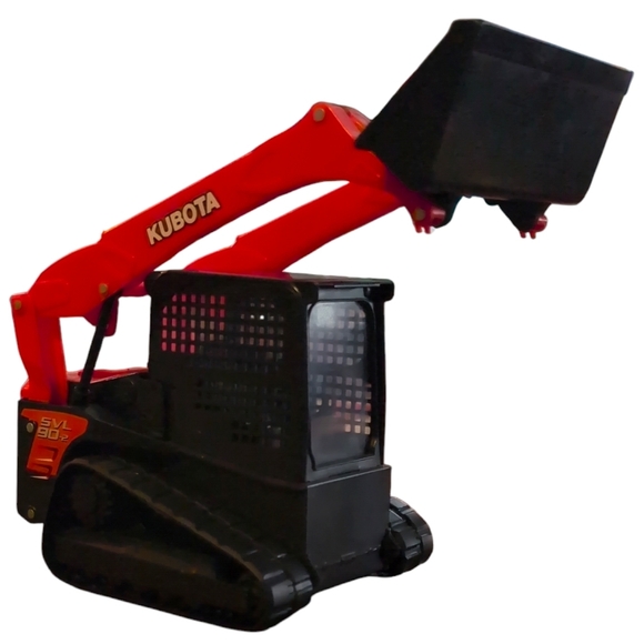 KUBOTA Red And Black Bob Cat Skid Steer Toy - Picture 3 of 6